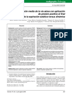 Presión Media de La Vía Aérea Con Aplicación de Presión Positiva Al Final de La Espiración Estática Versus Dinámica