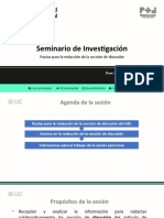 SEMINARIO DE INVESTIGACION UC Semana 11