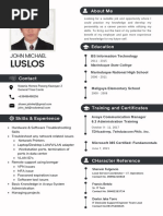 Copy of Black & White Minimalistic Professional Resume