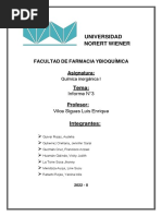 Grupo 4 - INFORME #3 QUIMICA INORGÁNICA