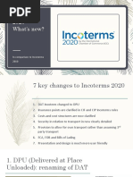 Incoterms 2020 - Compare Incoterms 2020 and Incoterms 2010 (Sent To Students)