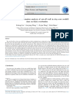 Numerical Stress Deformation Analysis of Cut Off Wall I 2016 Water Science A