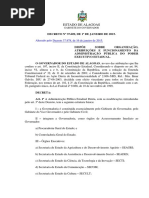 Estado de Alagoas: Alterado Pelo Decreto 37.978, de 16 de Janeiro de 2015