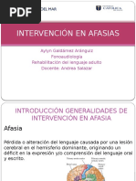 Intervencion en Afasias