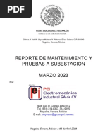 Reporte de Mantenimiento Ed Federacion Marzo 2023