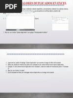 Quitar Valores Duplicados en Excel