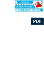 Desigualdades e Inecuaciones para Cuarto Grado de Primaria