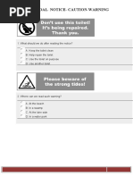 BANK SOAL Notice-Caution-Warning