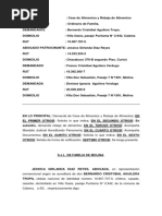 DEMANDA CESE PENSION y Rebaja de Alimentos