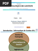 Cours Complet Dinformatique de Gestion PDF