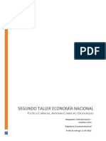 Análisis de Las Políticas Comerciales