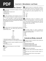 Chapter 6 - Work, Energy and Power