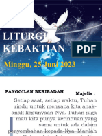 Liturgi Minggu, 25 Juni 2023