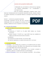 Résumé - 1 - Protection de La Propriété Intellectuelle