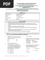 Soal Pat Matematika Peminatan Kelas Xi