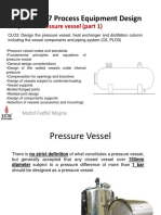 Process Equipment Design Chapter 4 - Pressure Vessel Part 1 - Revision 1