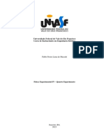 Relatório de Experimento Com Interferência e Difração Da Luz