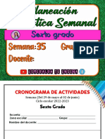 ?6° S35 PLANEACIÓN SEMANAL Esmeralda Te Enseña