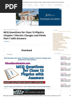 MCQ Questions For Class 12 Physics Chapter 1 Electric Charges and Fields Part-1 With Answers