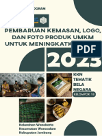 Modul Pengabdian Masyarakat Pembaruan Kemasan, Logo, Dan Foto Produk UMKM Untuk Meningkatkan Daya Saing