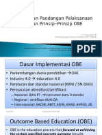 Realisasi Dan Pandangan Pelaksanaan OBE Dan Prinsip2 OBE