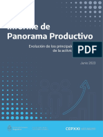 Informe de Panorama Productivo en Junio 2023