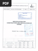 HFY-PIP-SP-00007 X Specification For Contruction and Installation of Piping - A-Commented