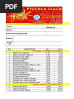 Peacock Crackers Pricelist 2022