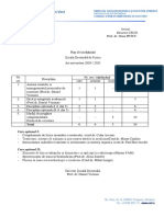 Plan de Invatamant Doctorat 2020-2021