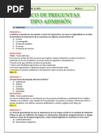 Taller de Comunicación Tipo Admisión 8