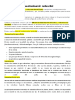 La Contaminación Ambiental