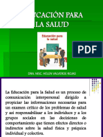 Educacion para La Salud Medicina Humana