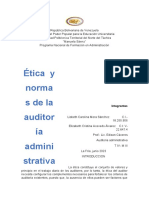 Etica y Normas de Auditoria Administrativa