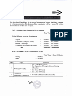 Syllabus For Management Trainee Examination