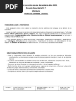 Planificación para 4to Año de Secundaria 2023