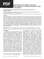 Modification of TiO2 With Graphic Carbon - Photocatalyst - 2016