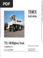 Terex Tr50 Off Highway Truck Parts Book