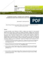 Alimentos Na Mesa - A Química Que Comemos Um Projeto Interdisciplinar Como Alternativa para o Ensino de Química. Apresentação - Comunicação Oral