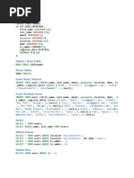 Mysql Cheat Sheet