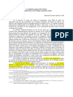 La Tradición en Dei VErbum - Aparicio