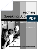 Speaking Sub Skills Booklet