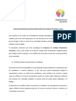 Guía de Estrategias de Resolución Pacífica de Conflictos para El Aula