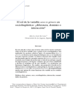 El Rol de La Variable Sexo o Género en Sociolingüística