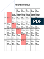 Hobby Schedule