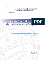 Guía para Trabajo Final Posgrado