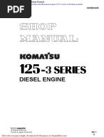 Komatsu Engine 125 3 Series Workshop Manuals