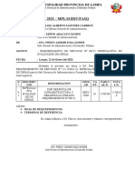 Informe 003 Requerimiento Evaluador de Obras