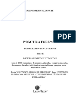 DIEGO BARROS ALDUNATE Practica Forense Formularios de Contratos Tomo II