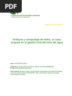 Avifauna y Compostaje de Lodos, Un Caso Singular en La Gestión Final Del Ciclo Del Agua