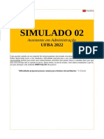 Simulado 02 Ufba 2022 Assistente em Administracao Por Guydion